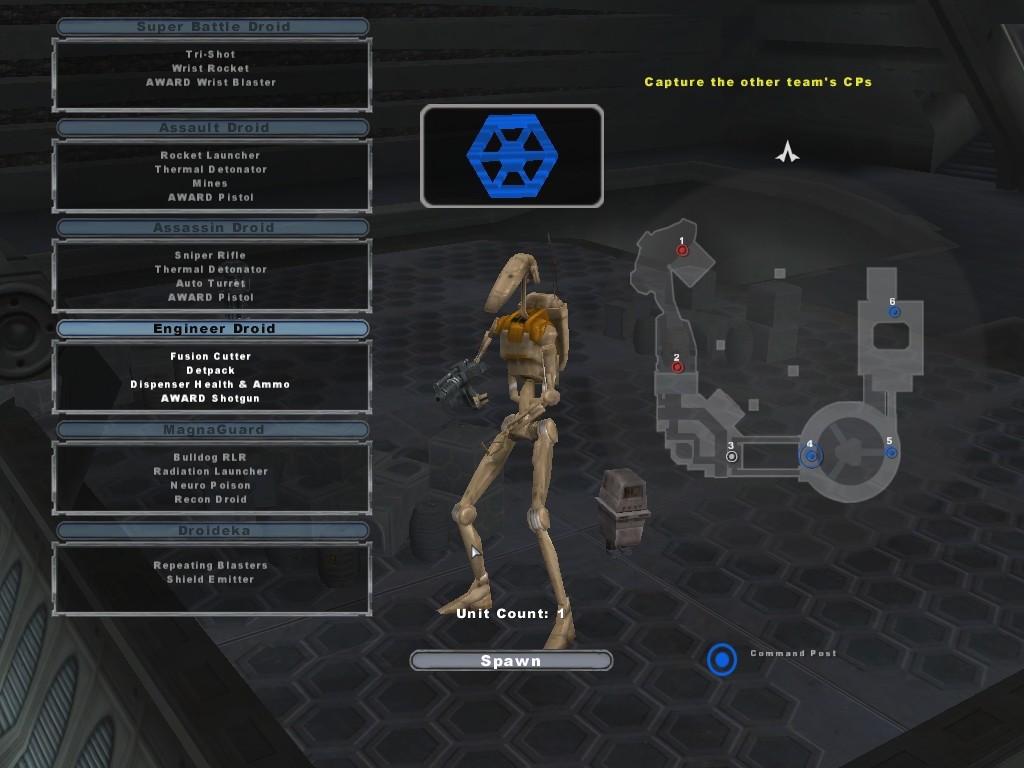 a droid engineer sárga vállfestést kapott a battlefront2ben