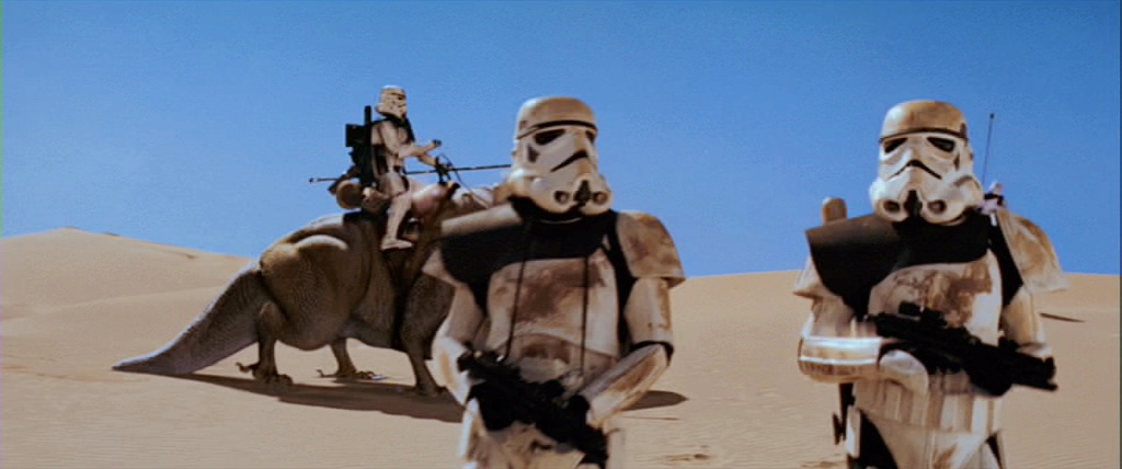 two black pauldron sandtroopers searching the escape pod