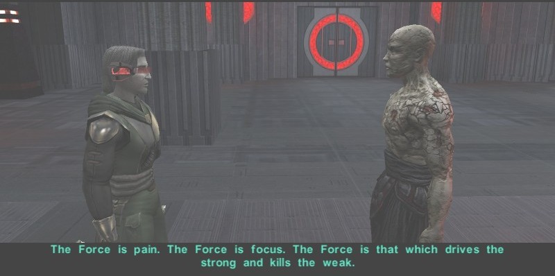 the force is pain the force is focus ala sion